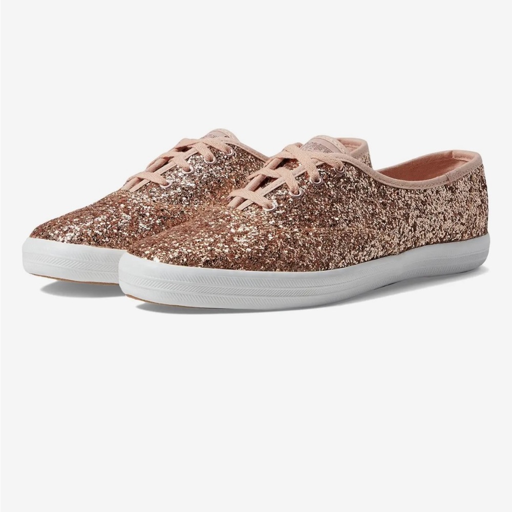 Keds Rose Gold Glitter Sneakers
